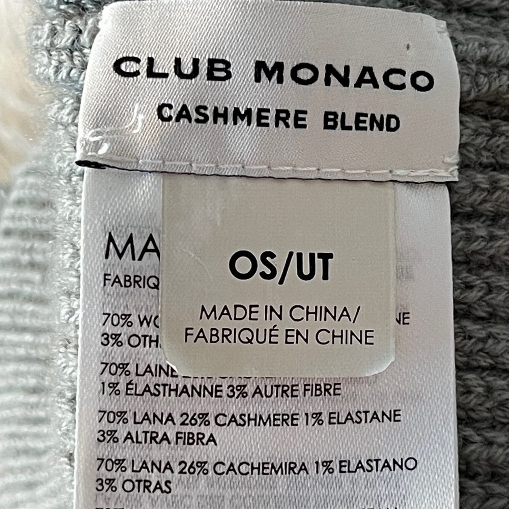 Club Monaco Wool Ribbed Knit Beanie - Picture 4 of 4
